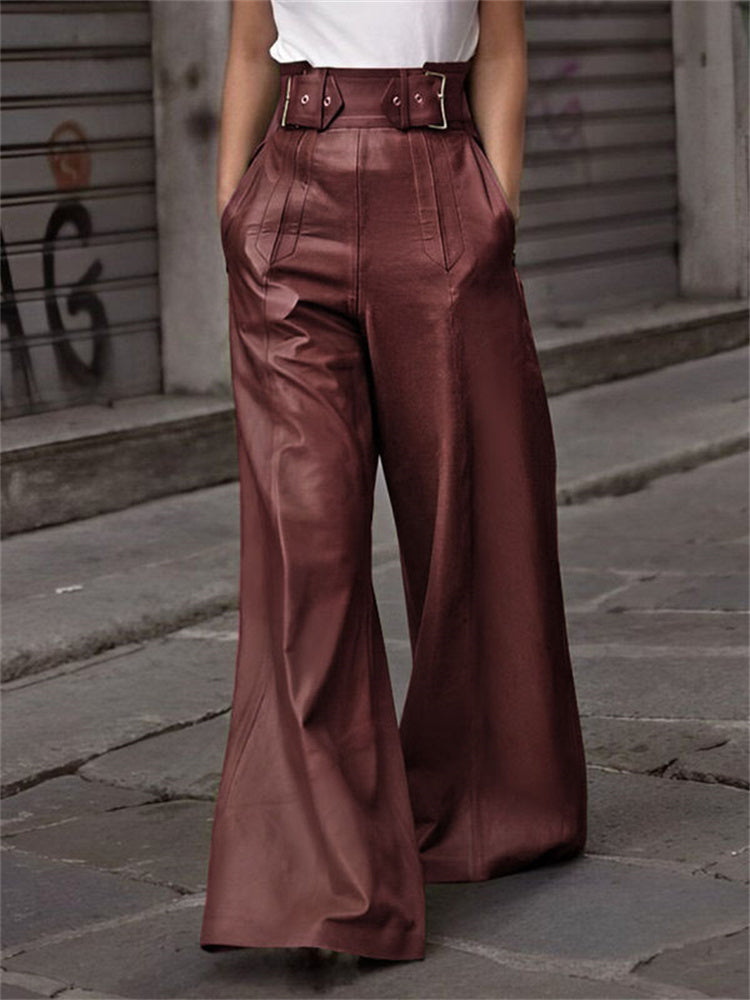 Vegan Luxe Wide-Leg Trousers