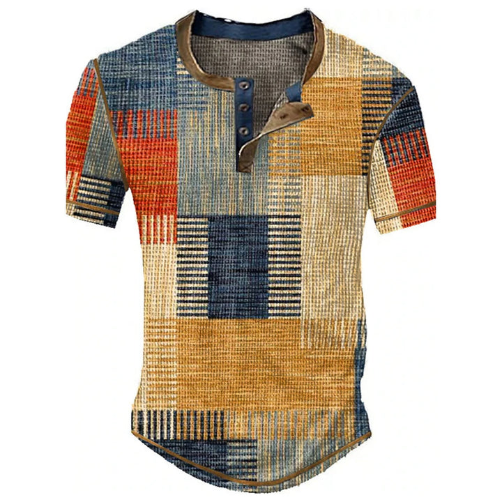 Urban Patchwork™ Casual Henley Shirt Collection