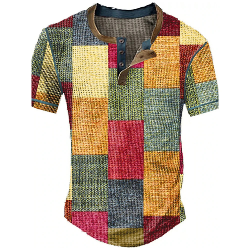 Urban Patchwork™ Casual Henley Shirt Collection