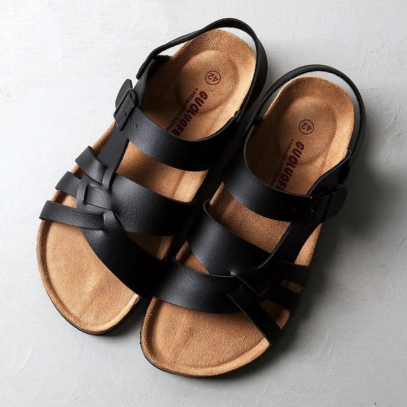 LuxStep Comfort Leather Sandals