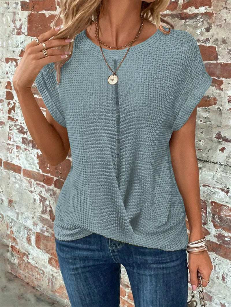 Cozy Chic Knitted Summer Tee